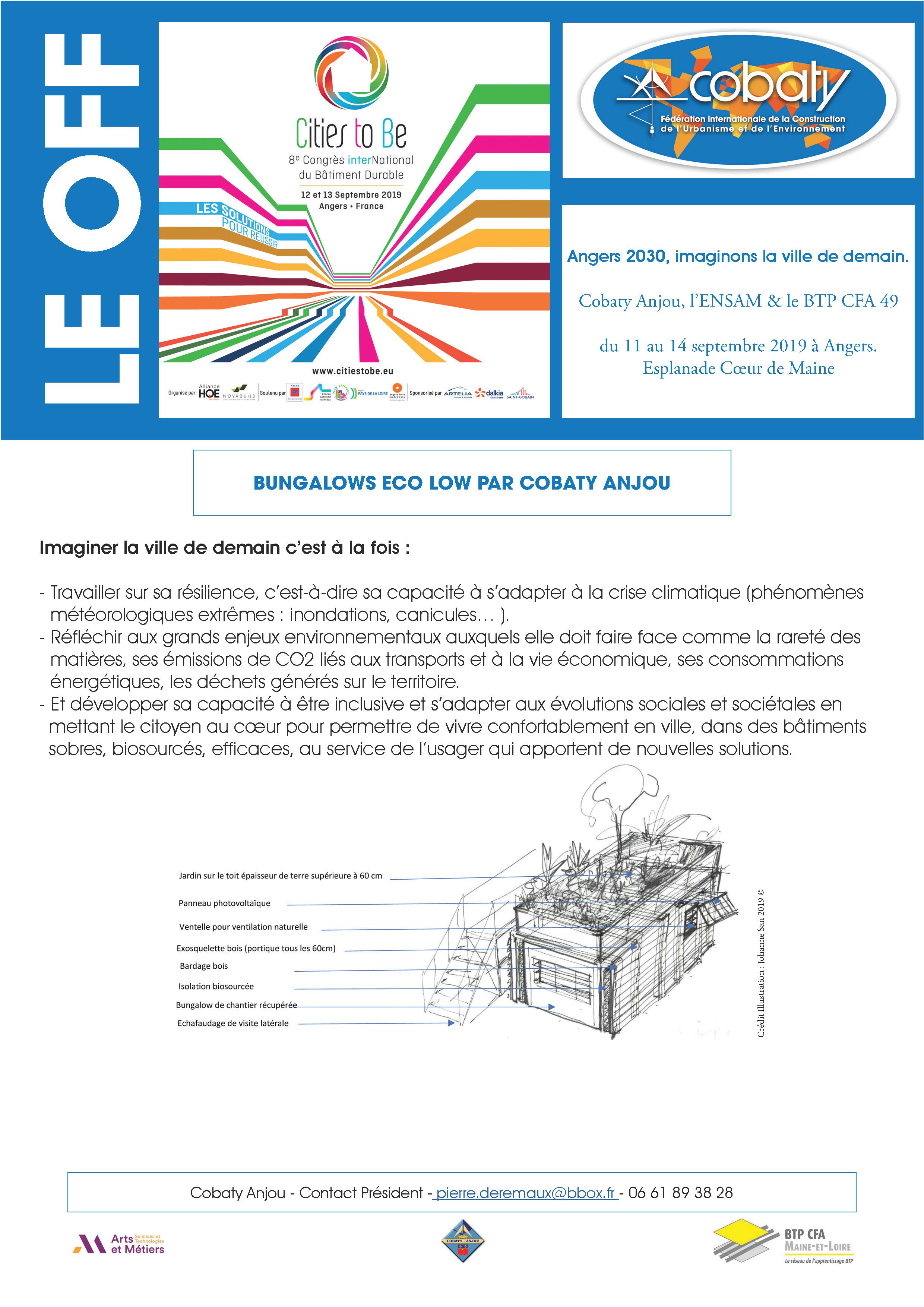 Marsac sera présent l’événement OFF organisé par Cobaty Anjou Cobaty-Anjou_2019_Flyer_Cites_To_Be