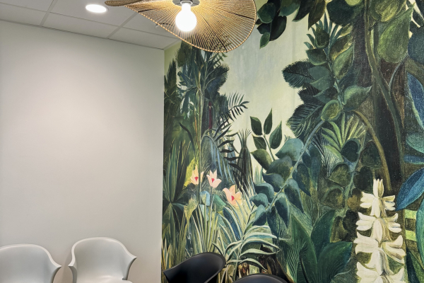 peinture dans un centre médical