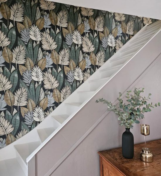 marsac - décoration escalier papier peint 1